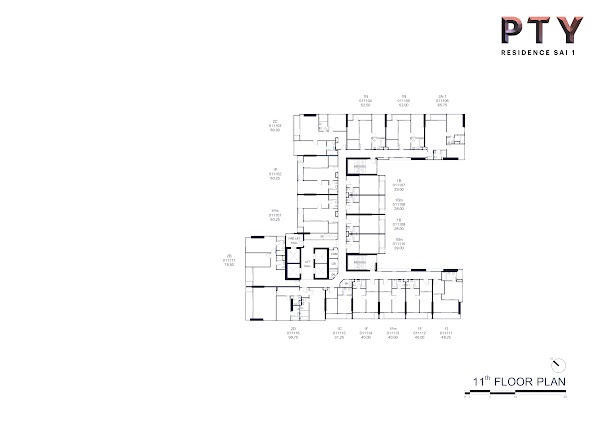 1 спальня 40 м², PTY 1 Residence
